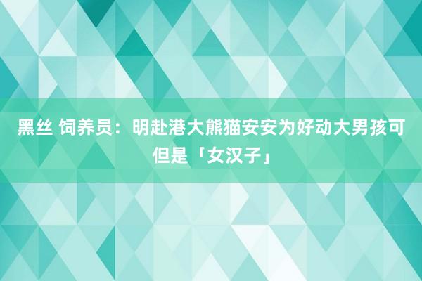 黑丝 饲养员：明赴港大熊猫安安为好动大男孩　可但是「女汉子」