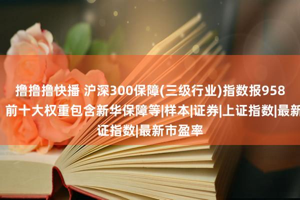 撸撸撸快播 沪深300保障(三级行业)指数报958.60点，前十大权重包含新华保障等|样本|证券|上证指数|最新市盈率